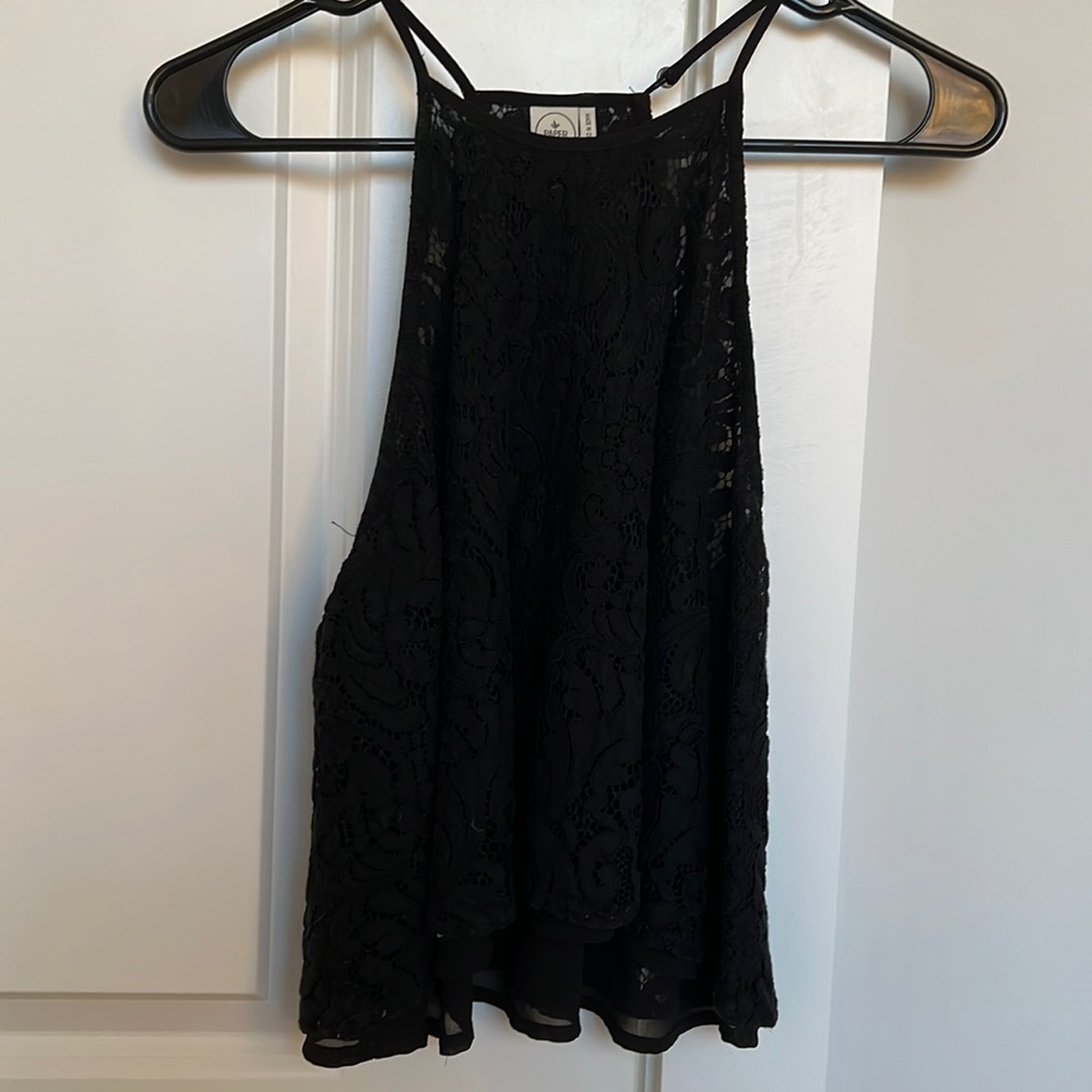 Black tank top